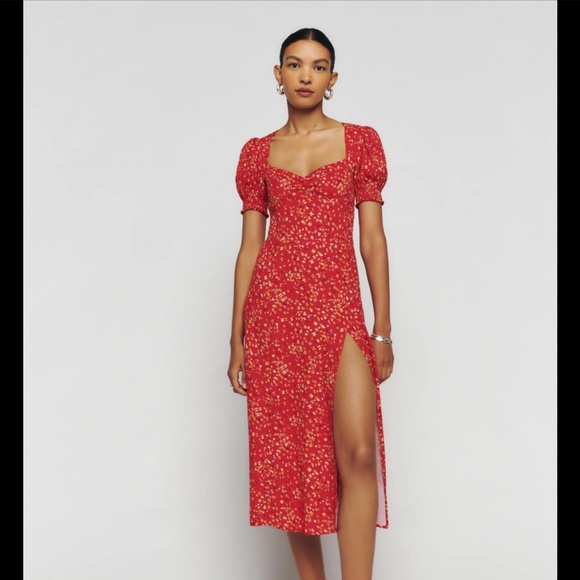 Reformation Lacey Dress in Baila - Picture 1 of 9